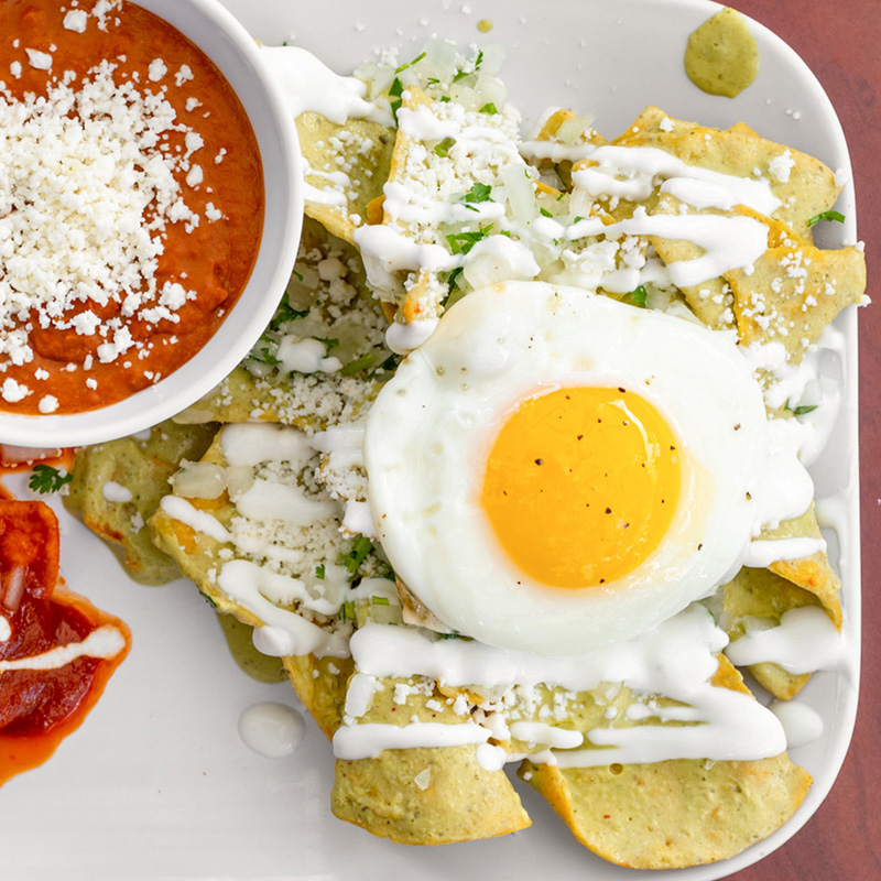Chilaquiles Divorciados La Chingada Cocina Mexicana 110 E Pennington Downtown Tucson